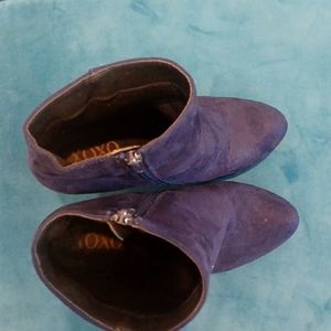 Navy blue booties, Xoxo 8.5size
